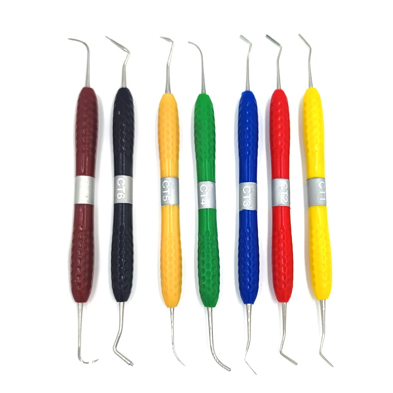 Kit 7pcs Espátulas Resina Dentária